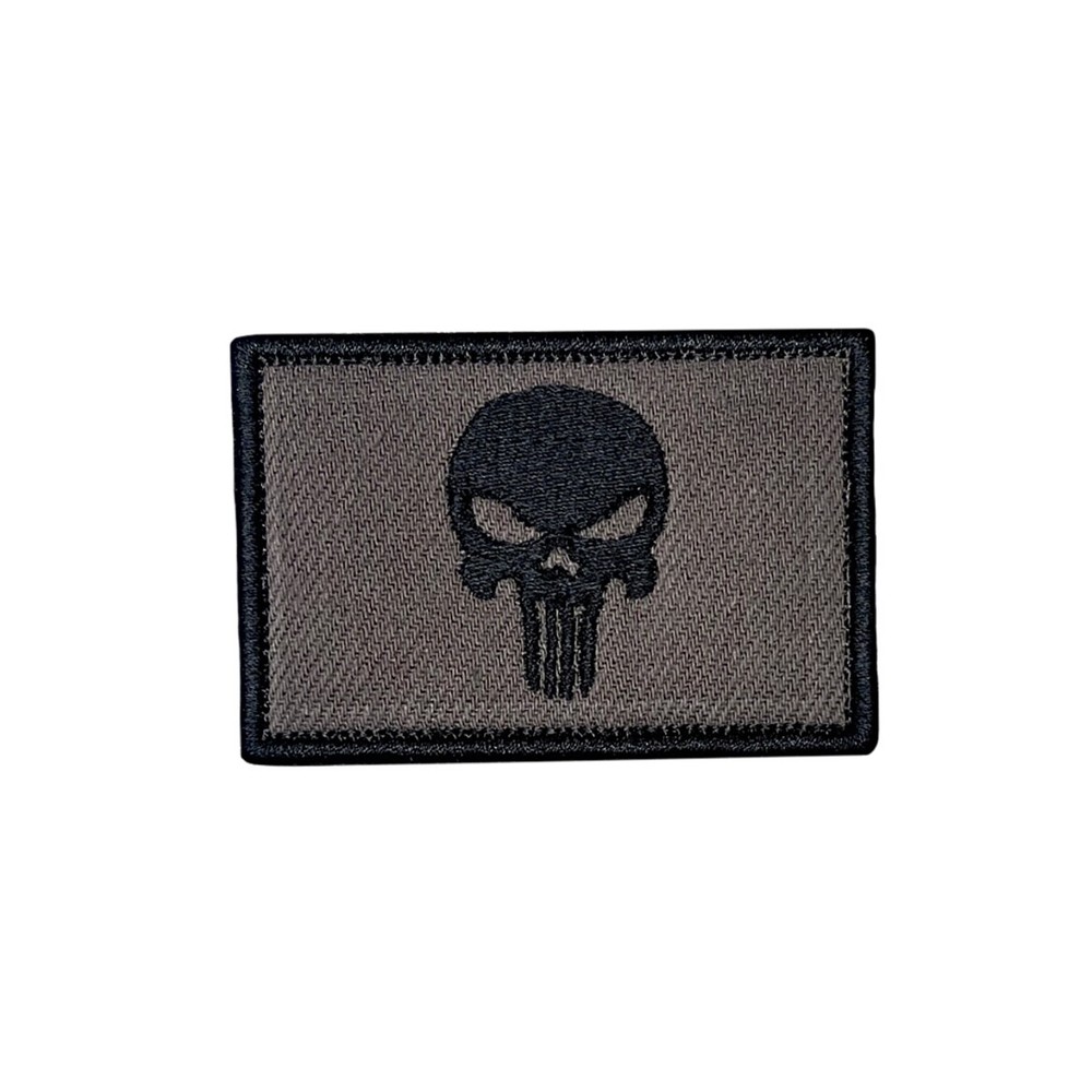 Punisher Skull Tactical Patch - Hook and Loop Morale Badge - 2X3