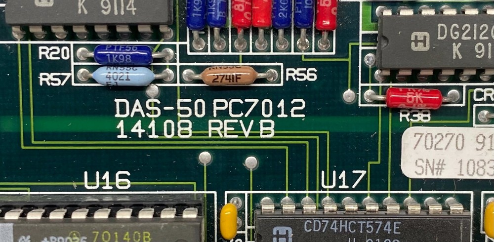 KEITHLEY DAS-50 PC7012 14108 INTERFACE BOARD w/ DAS-50/SSH PC8077 MEMORY BOARD
