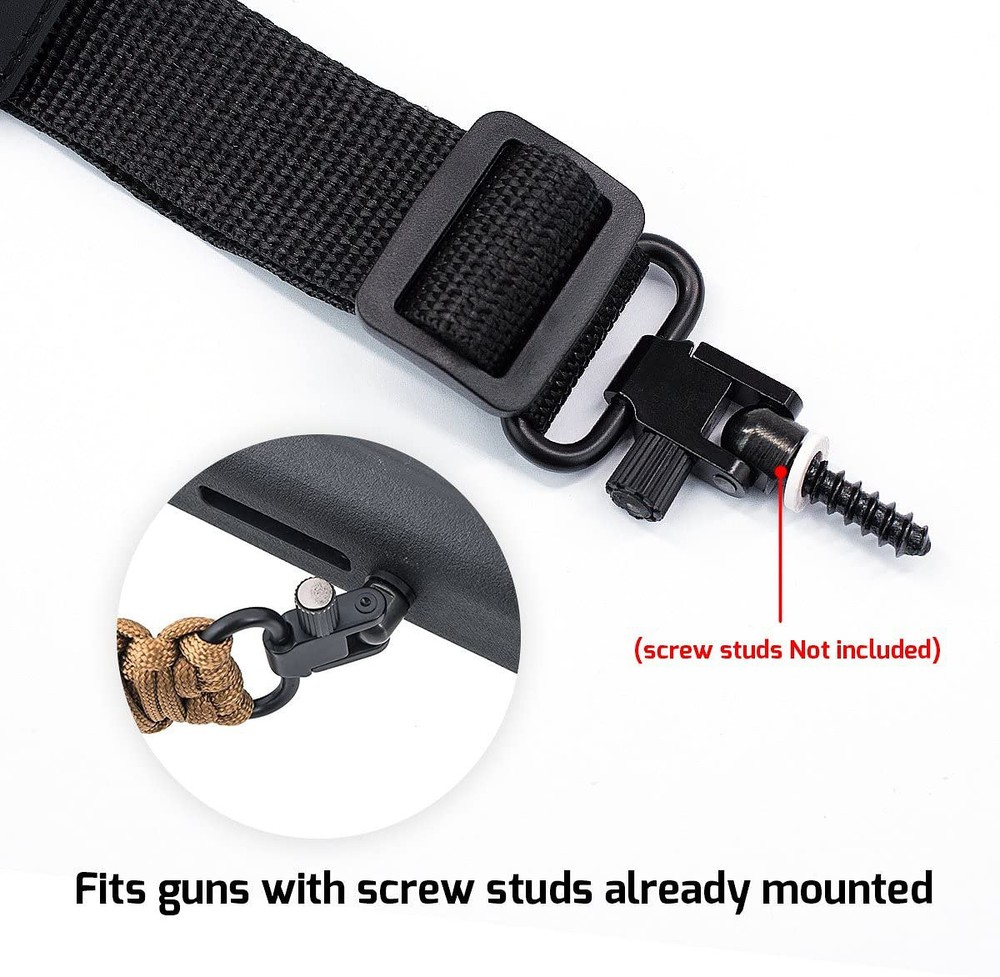 Muzzle-Loaders Neoprene Rifle Sling w/ Quick Detach Swivels