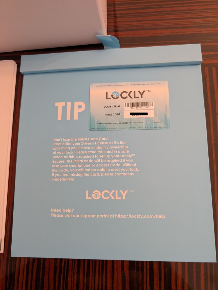 NEW Lockly Secure Plus Deadbolt Fingerprint Satin Nickle