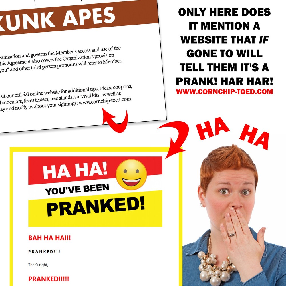 Bigfoot Tracker Fake Prank Mail Sent Anonymously!