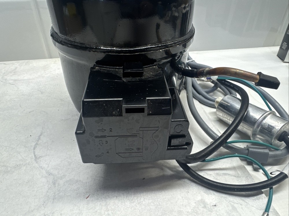 GE Refrigerator Compressor P#EE50H1C Complete With Harness, Capacitor And Start
