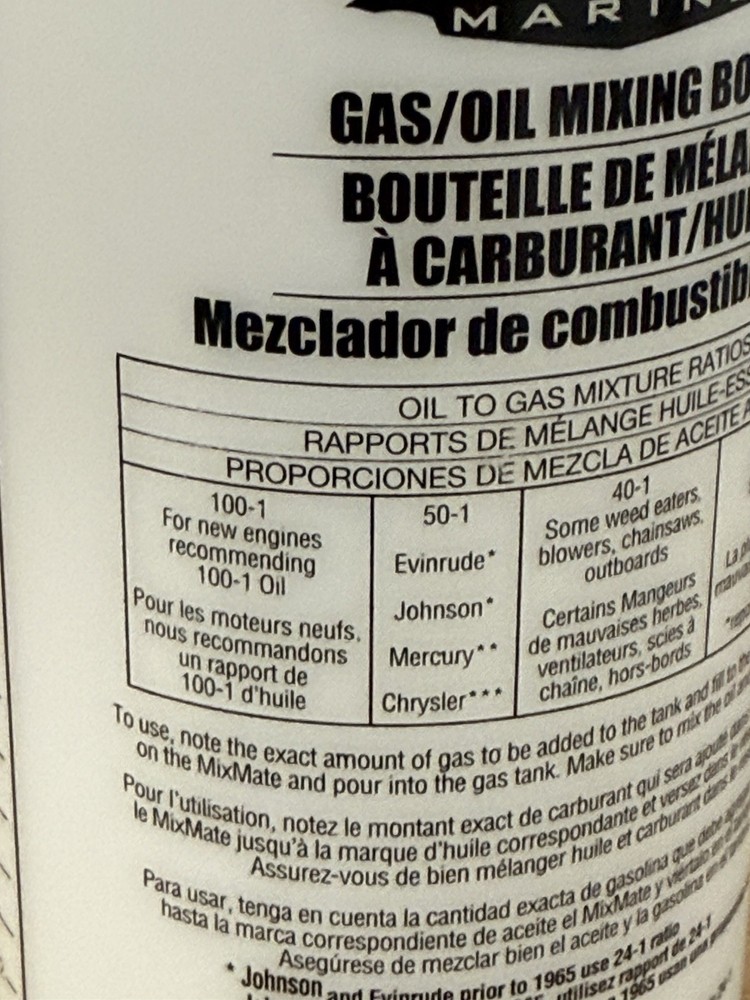 Starbrite 2 Stroke Mixing Bottle