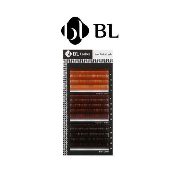Brown Mixed Laser Colored Lashes