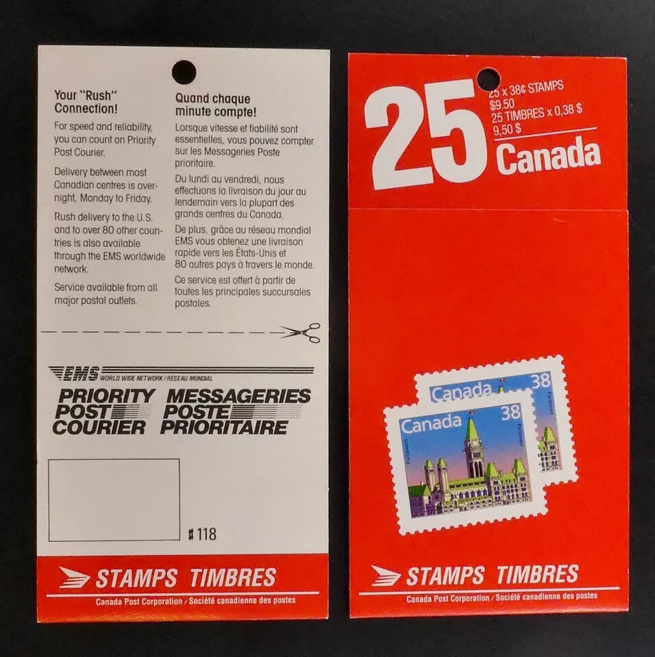 Canada - Booklet BK103c - Priority Post
