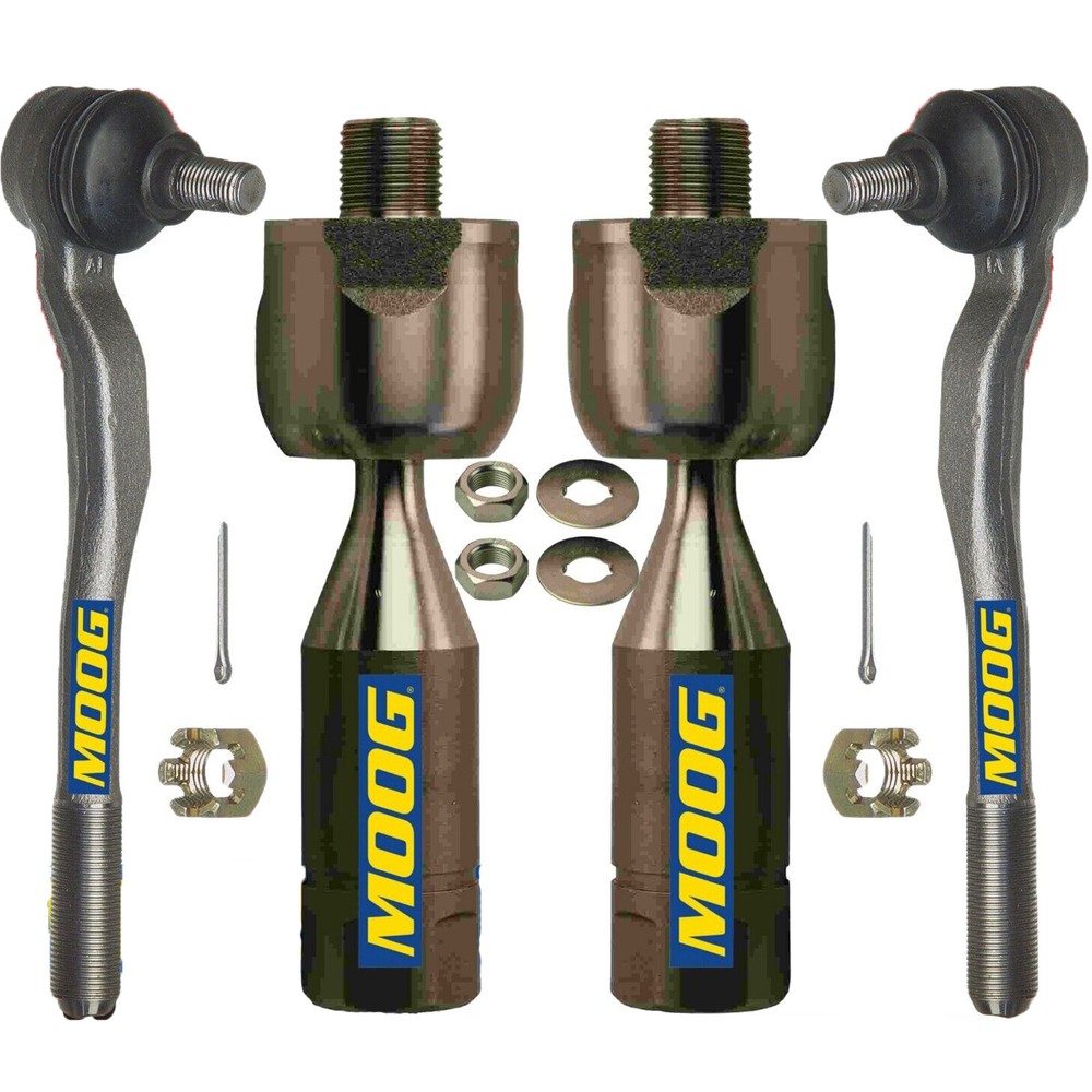 Front Inner & Outer Steering Tie Rod Ends Kit 4PCS Set MOOG For Toyota 4Runner