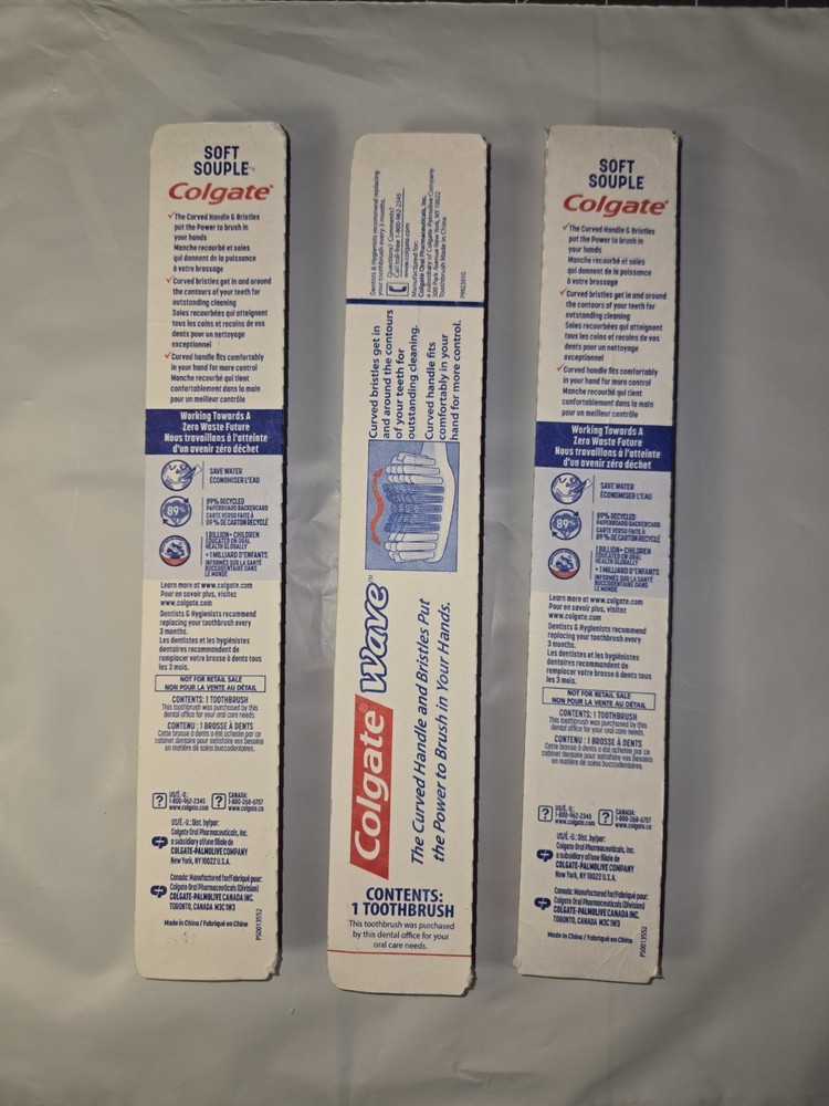 Colgate Multi Color Wave Compact Head Soft Toothbrush 3 Pack