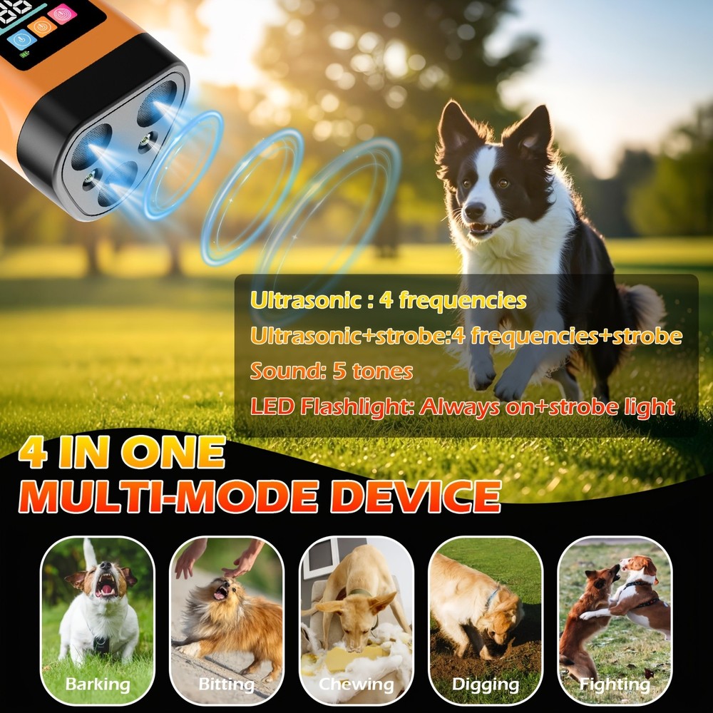 Effective Long-Lasting High-Power Strobe-Equipped Pet Anti-Barking Training Tool