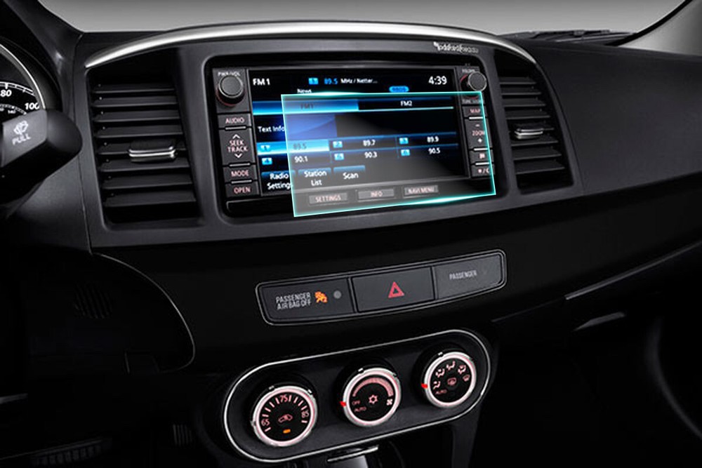 Crystal Clear Screen Protector for 2014 Mitsubishi Lancer Vehicle Navigation
