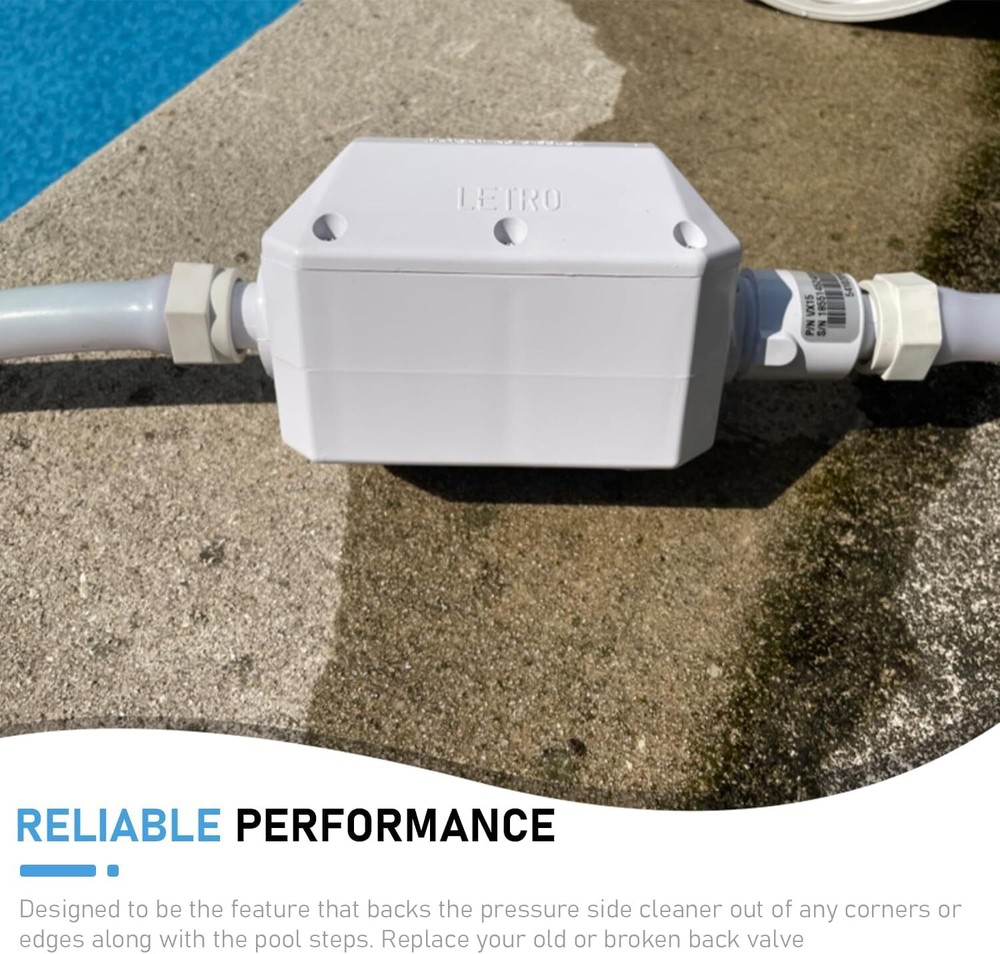 For Pentair E10 White Back-Up Valve Replacement Part For Automatic Pool Cleaner