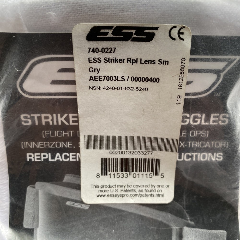 ESS Striker Replacement Lens Smoke Gray