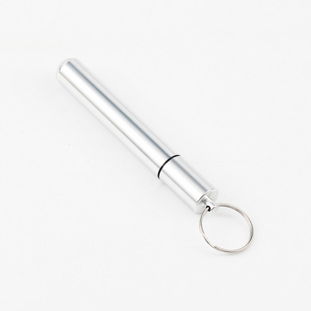 General Keychain Waterproof Pill Box Bottle Holder Container Ear Spoon Tool