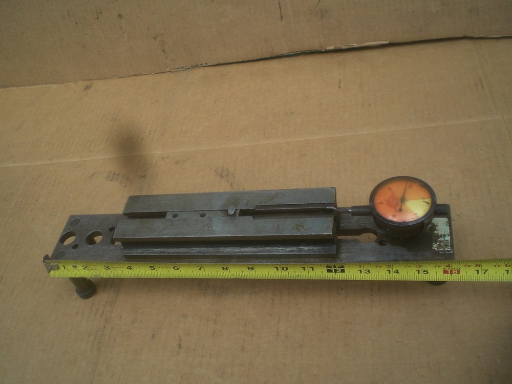 Bench dial snap gage fixture Shop Made