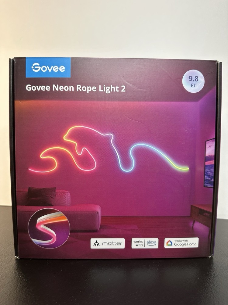 Govee Neon Rope Light 2 White 9.8 Ft