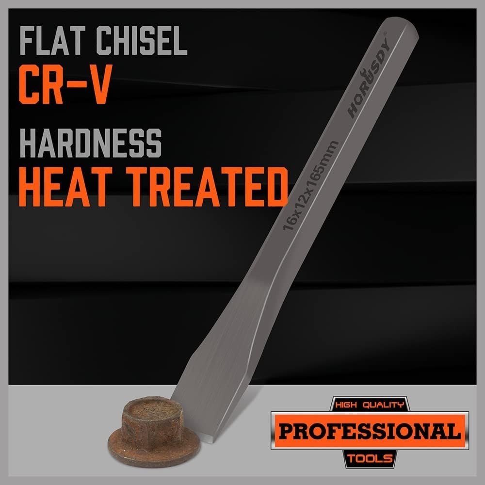 Heavy-Duty 3 Piece Cold Chisel Set - Ideal for Metalworking & Masonry Projects