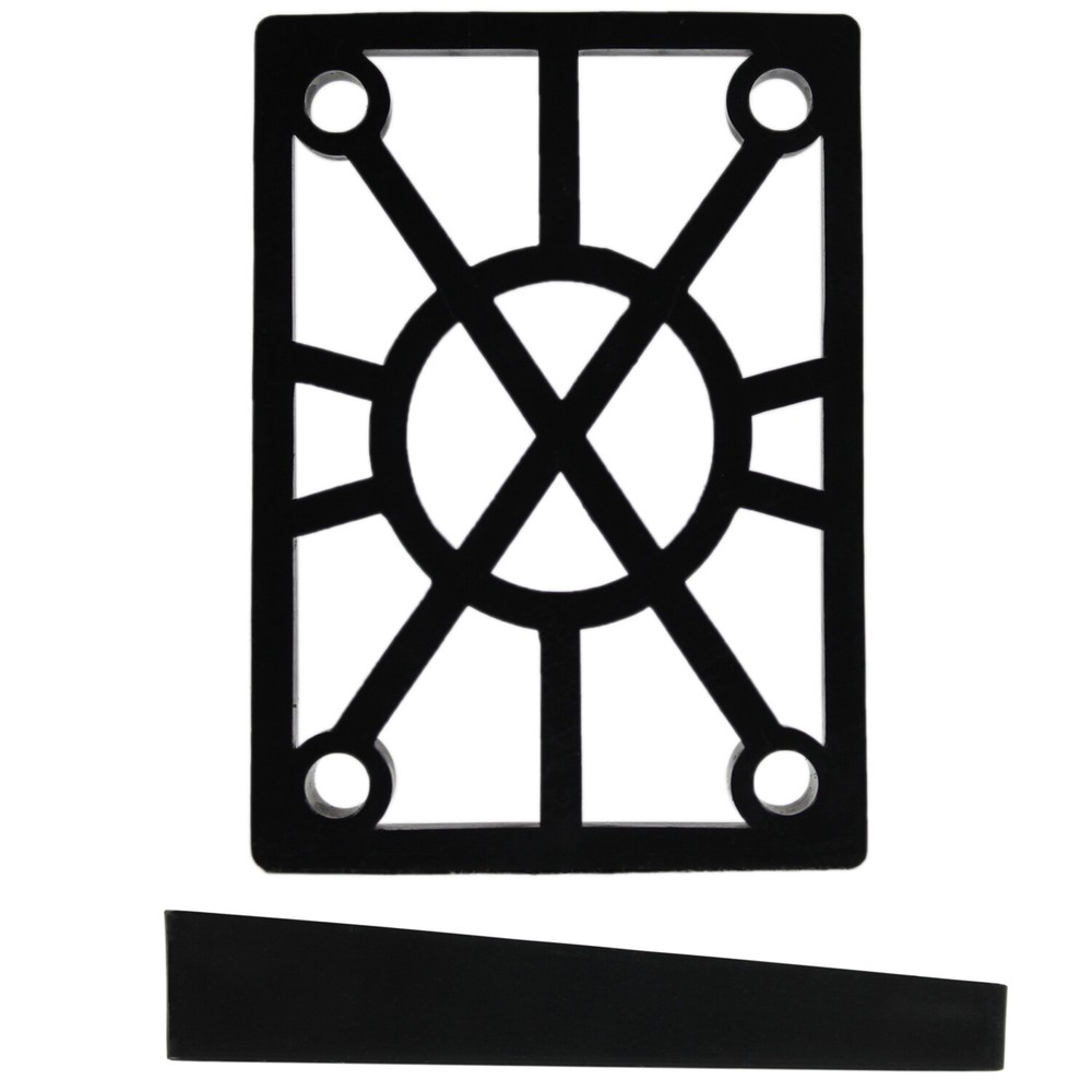 Longboard Angled Riser Pad (hard plastic) 2-Pack (8mm to 14mm)