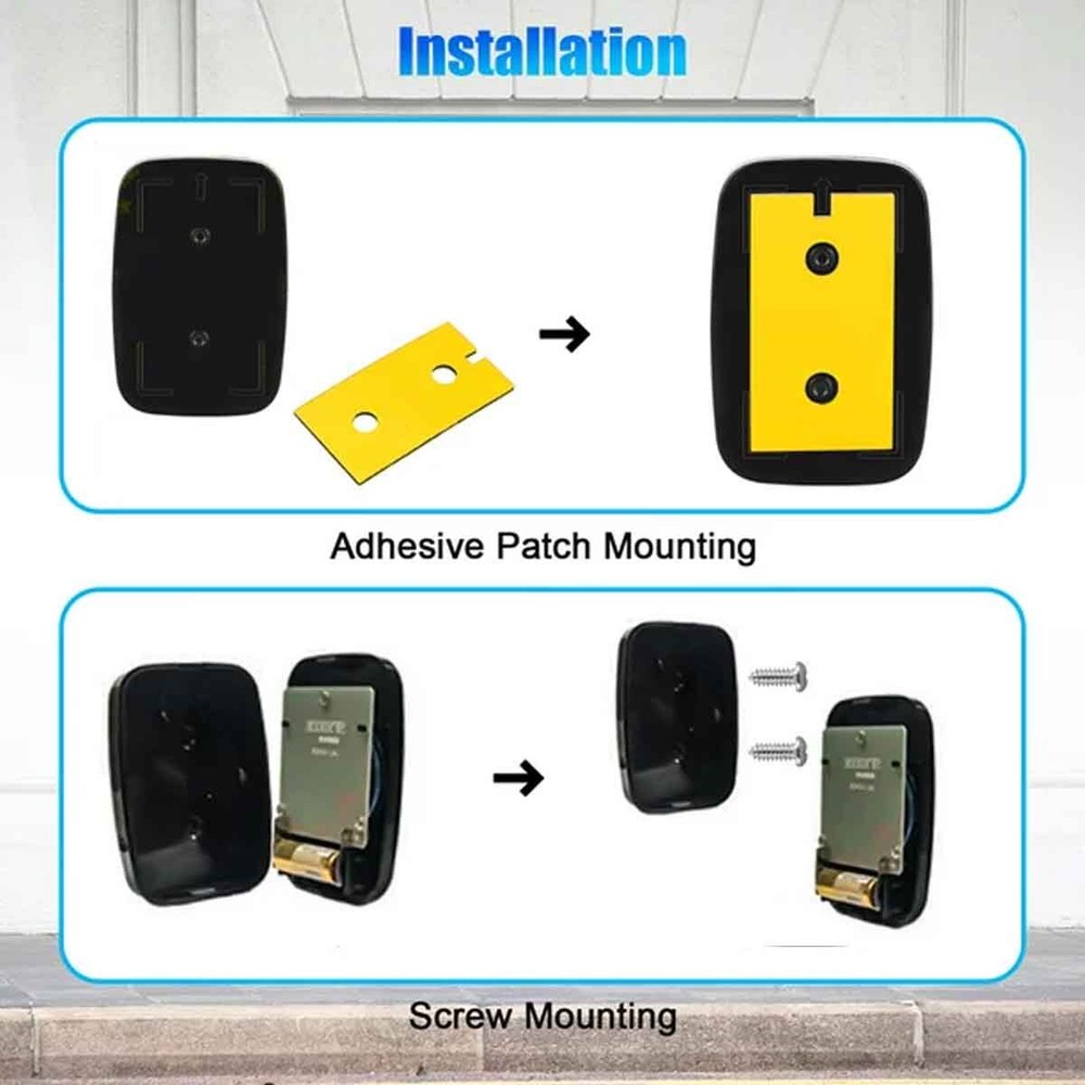 Home Wireless Doorbell 1 Push Button Transmitter & 1 Receiver, Adjustable Volume