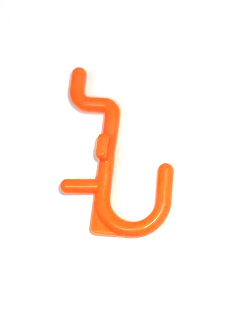 Plastic Orange J Hook Peg Board Hook Kit Tool Storage Craft Hooks Pick A Pack
