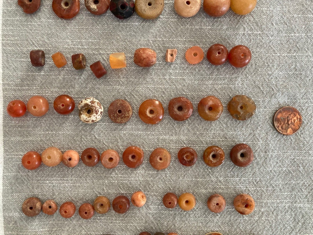 96 Ancient Roman Carnelian Stone Beads