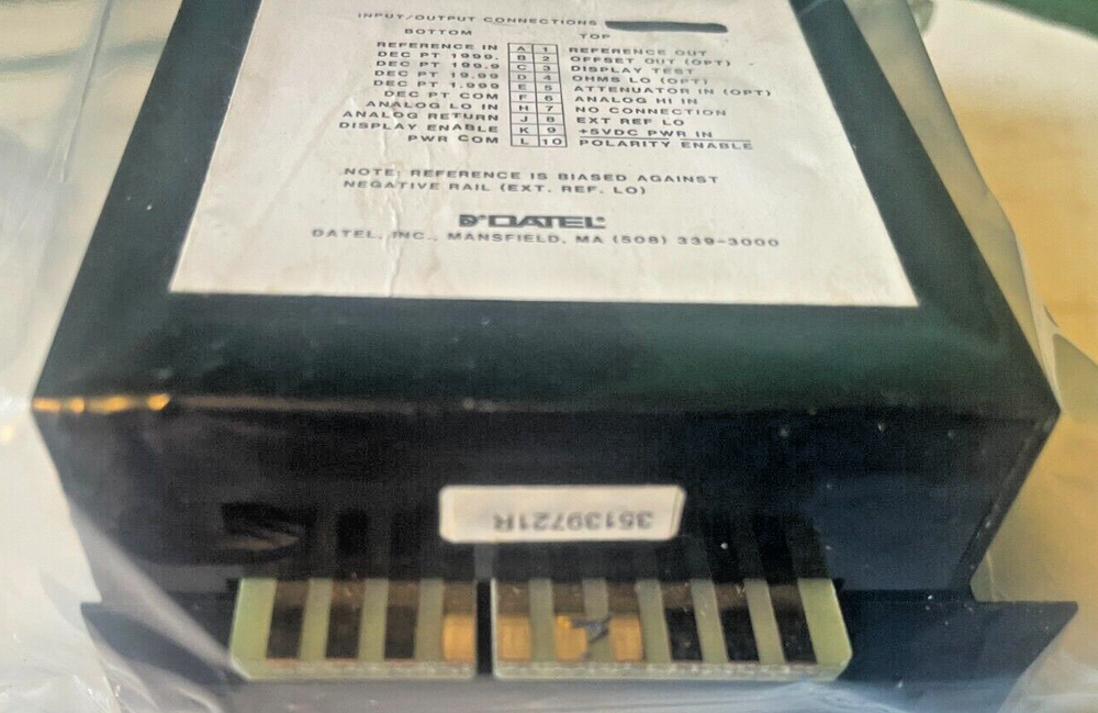 Datel DM-XXXX(X)-1 Digital Panel Meter Display, Tested/Working