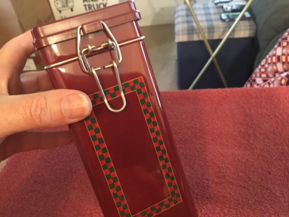 Snowman Hinged Top Christmas Tin