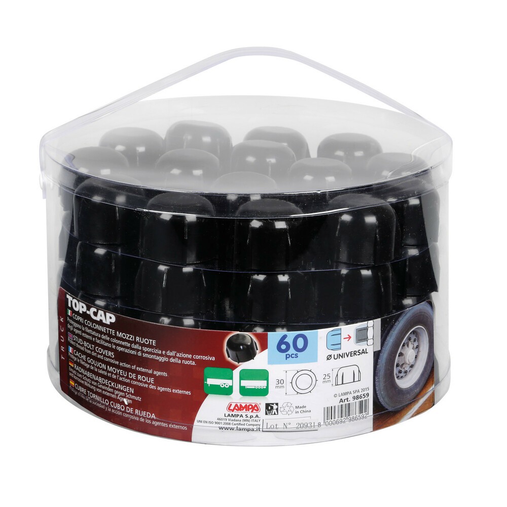 Top Cap, Wheel Hub Cover - 60 pcs