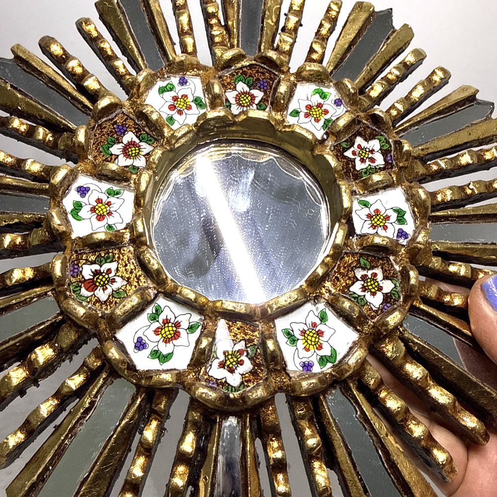 *Peruvian Reverse Painted Mirror