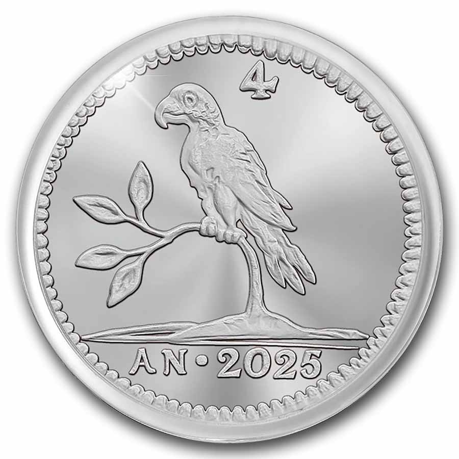 2025 Netherlands 1 oz Silver Parrot Duit MS-70 PCGS (FS)