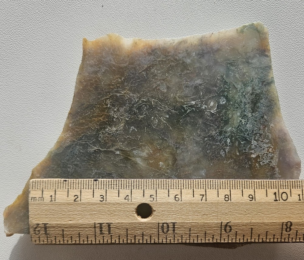 Moss Agate Lapidary Slab 141 Grams