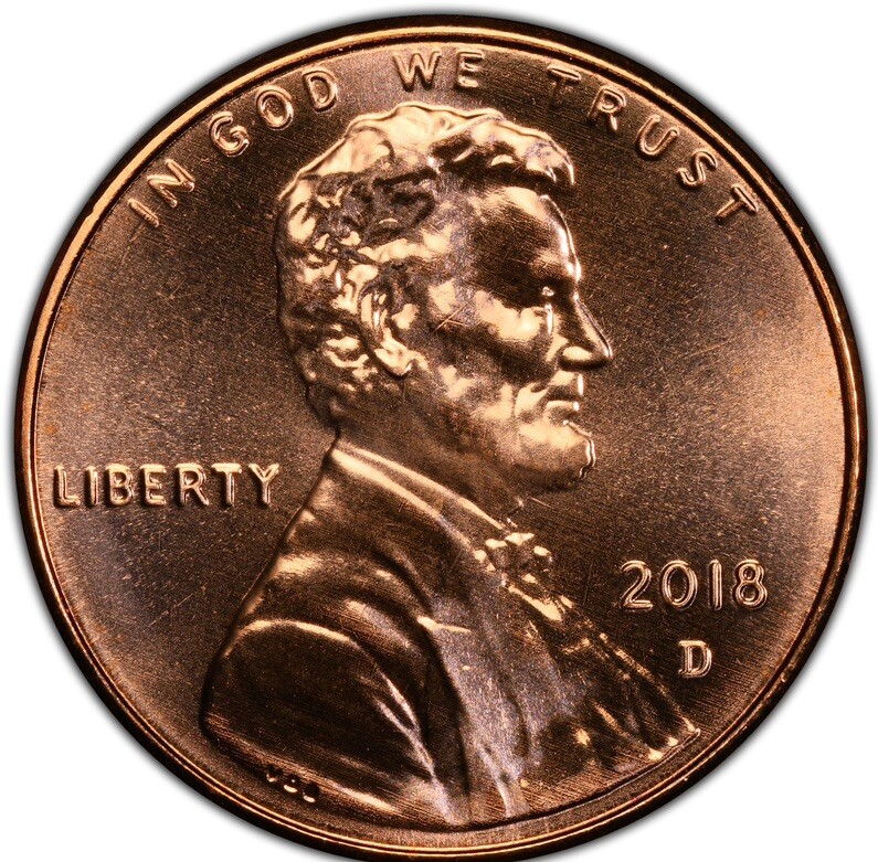 2018 D Lincoln shield  Cent BU Penny Brilliant Uncirculated Cent 71