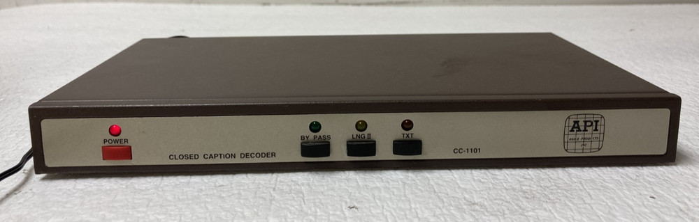 API CC-1101 Closed Caption Decoder No Power Supply