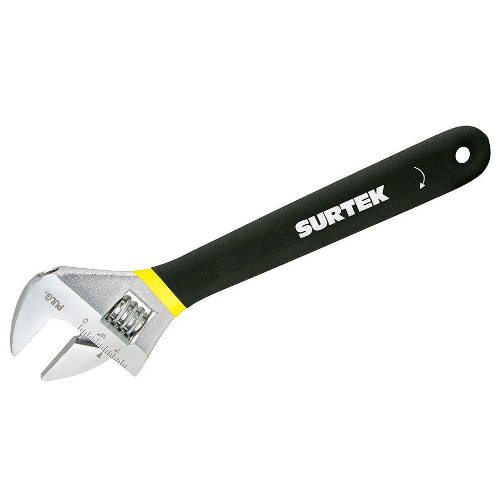 Surtek 508P Cushion Grip Adjustable Wrench 8" Long