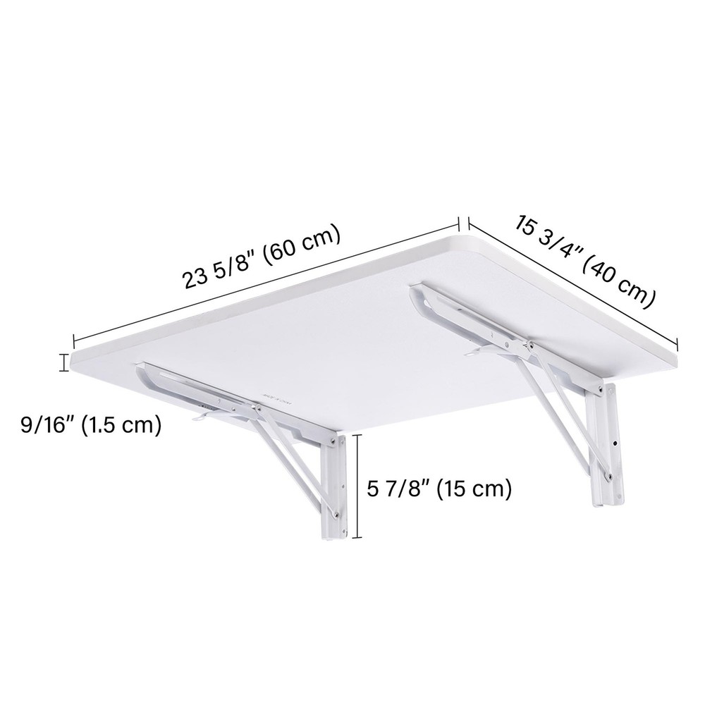 24"x16" Wall Mounted Floating Desk Desktop
