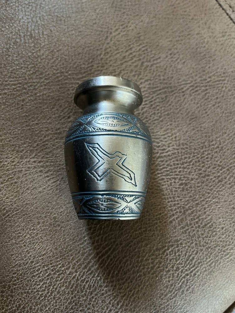 Delphia Wings Miniature Brass Urn