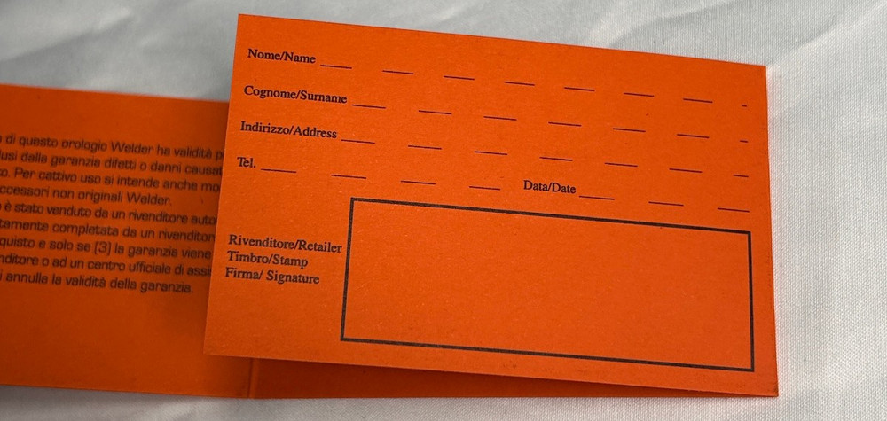 Welder Watch Instructions Guide