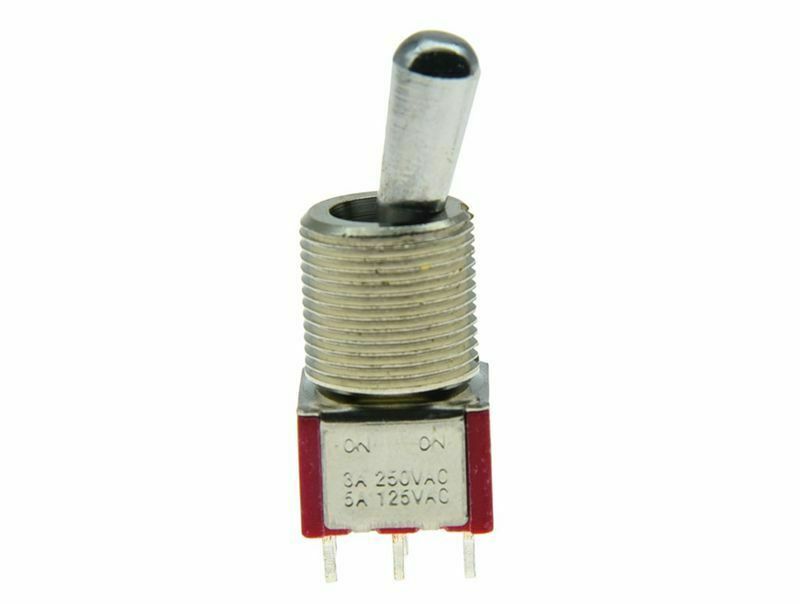 15/32" Guitar/AMP DPDT 2-Way ON/ON Toggle Switch Sealed Fat Bat Toggle Switch