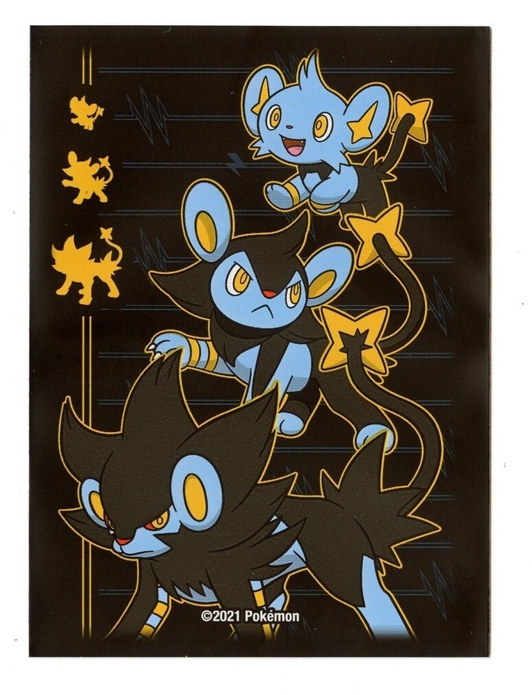 Shinx Evolution Electro-stack Individual Card Sleeve Pokemon Center Original