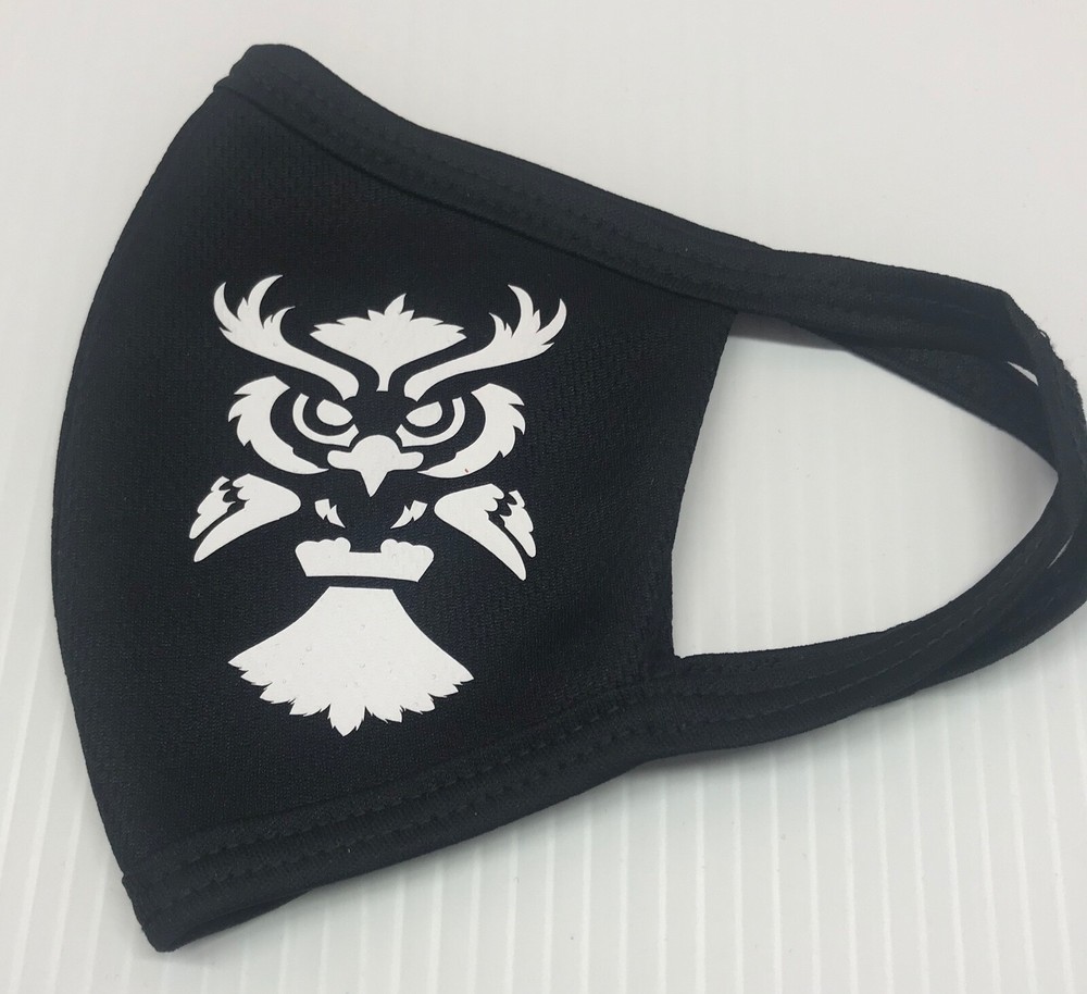 Face mask DRI-FIT 100% polyester, double layer, customized Owls print
