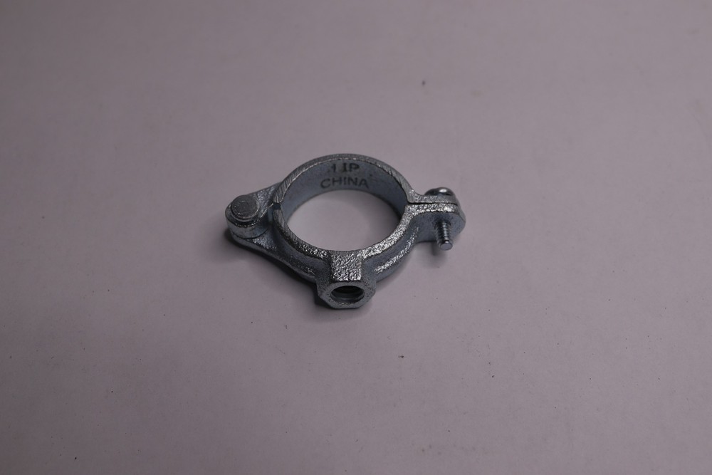 The Plumber's Choice Hinged Split Ring Pipe Hanger Galvanized Malleable Iron 1"