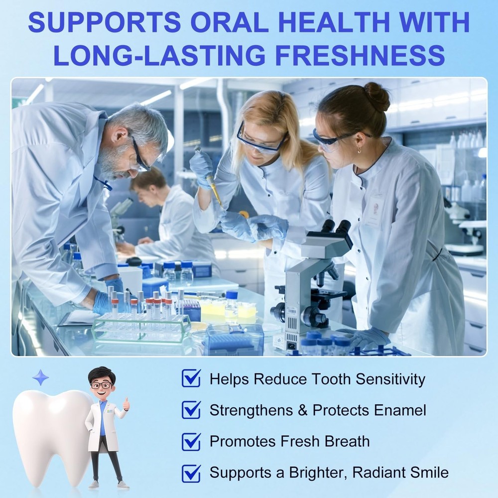 7.5% Hydroxyapatite Toothpaste, Toothpaste for Advanced Enamel Protection, Ge...