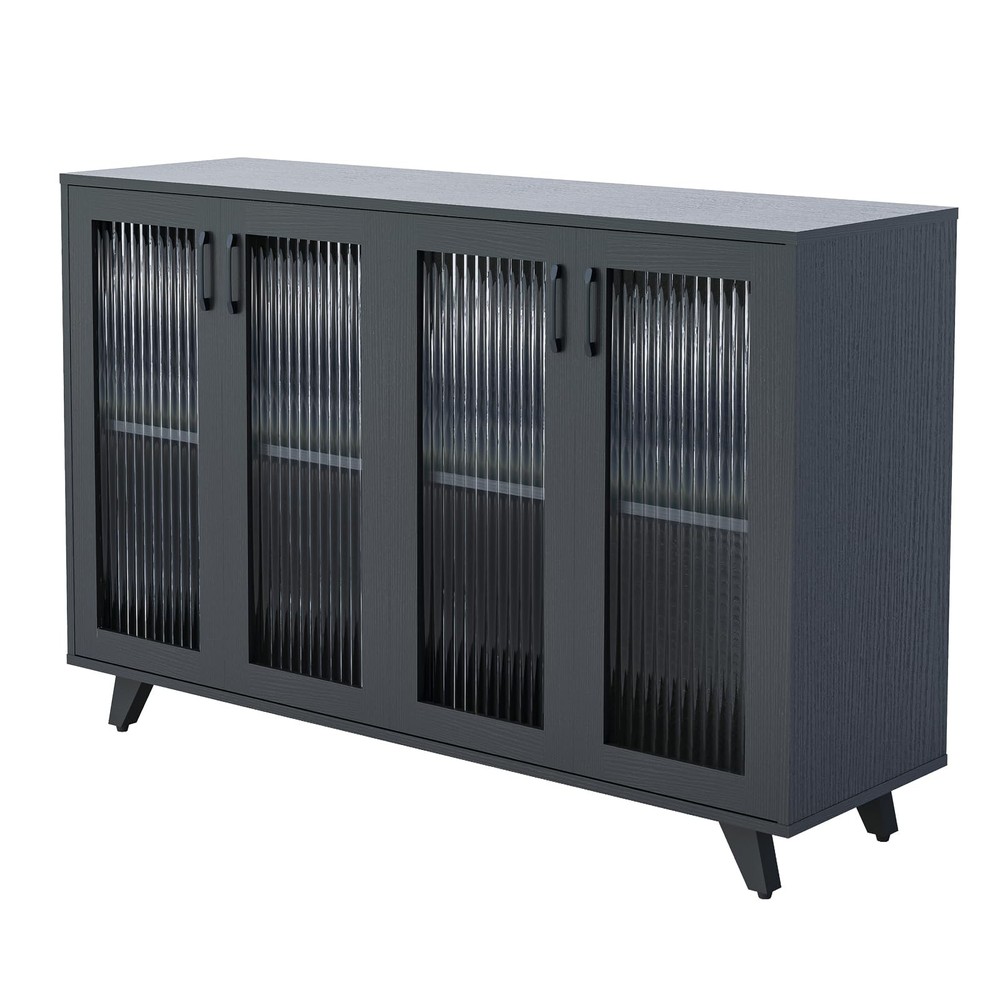 Kitchen Buffet Server Table Accent Sideboard Cupboard Server Buffet Console T...