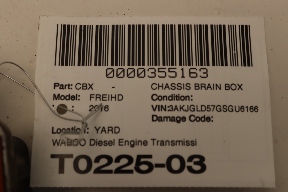 13-17 FREIGHTLINER CASCADIA EVOLUTION 125 DD15 TRANSMISSION CONTROL MODULE OEM