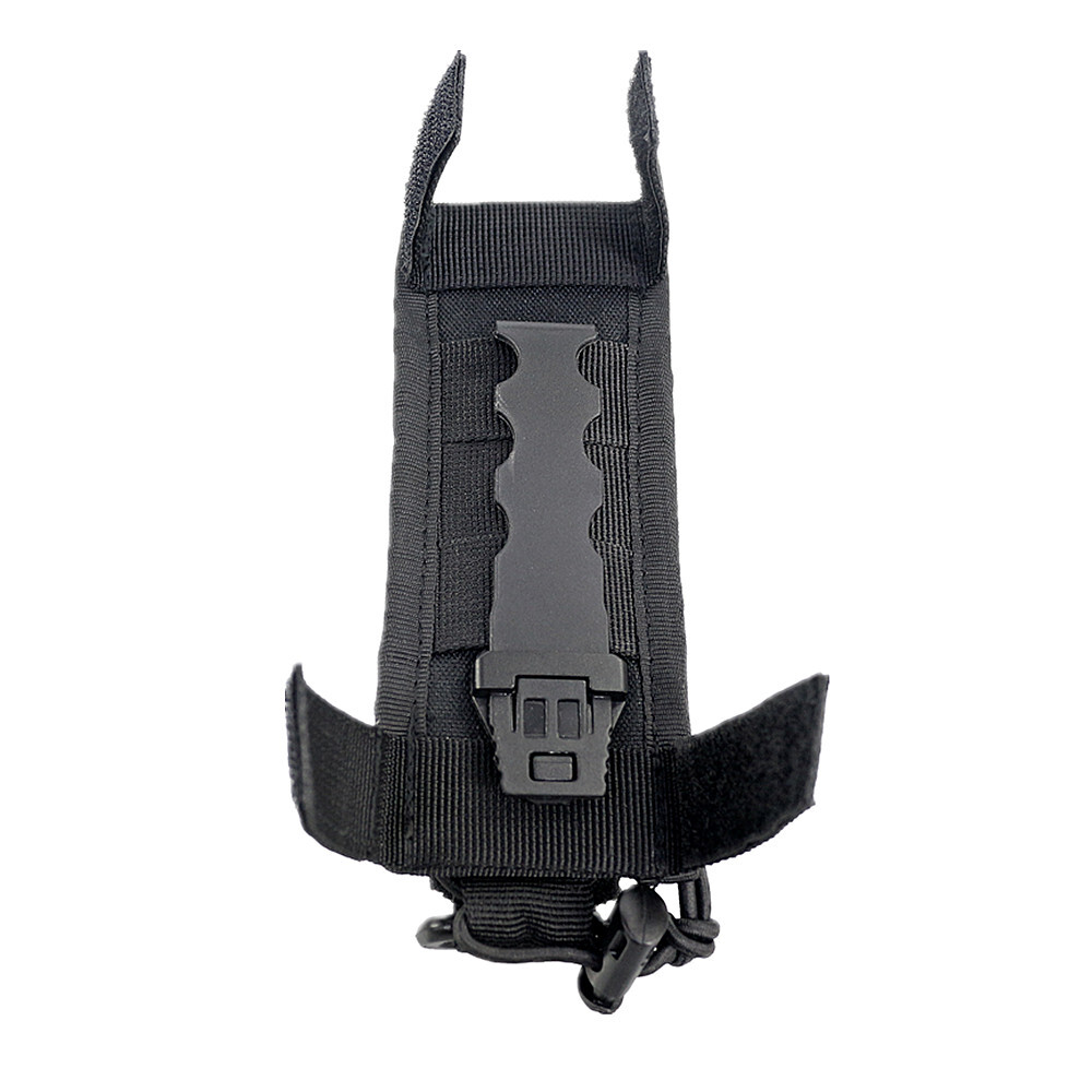 Tactical Molle Open Top Flashlight Tools Holder for Vertical&Horizontal Carrying