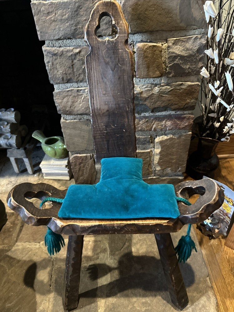 Vintage Birthing Chair From Spain
