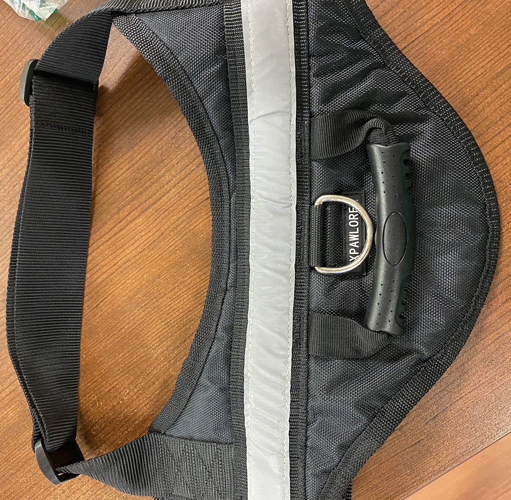 Dog Harness Vest No Pull Xl New! Black, Padded, Reflective