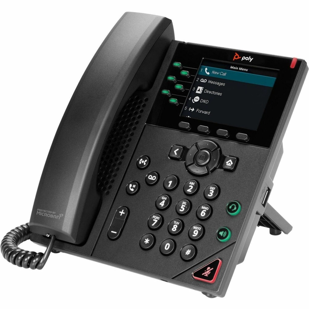 Hewlett Packard 89B68AA Poly VVX 350 IP Phone Black