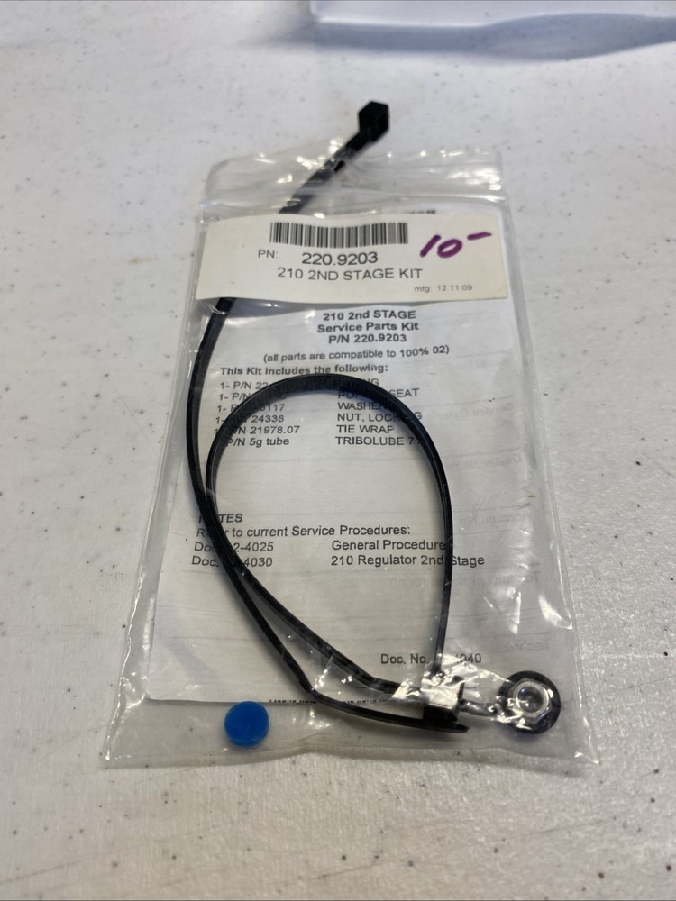 Hollis 210 2nd Stage Service Kit (220.9203)