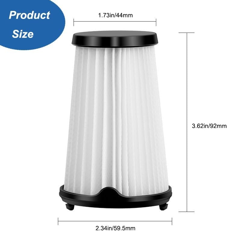 6 Pack VAF 1 Vacuums Replacement Filter Compatible with Electrolux Ergorapido