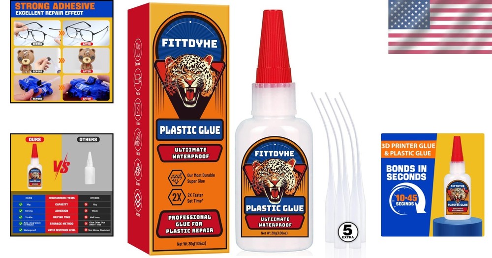 Ultimate 3D Printer Glue - Fast Drying, Clear & Versatile for All Materials