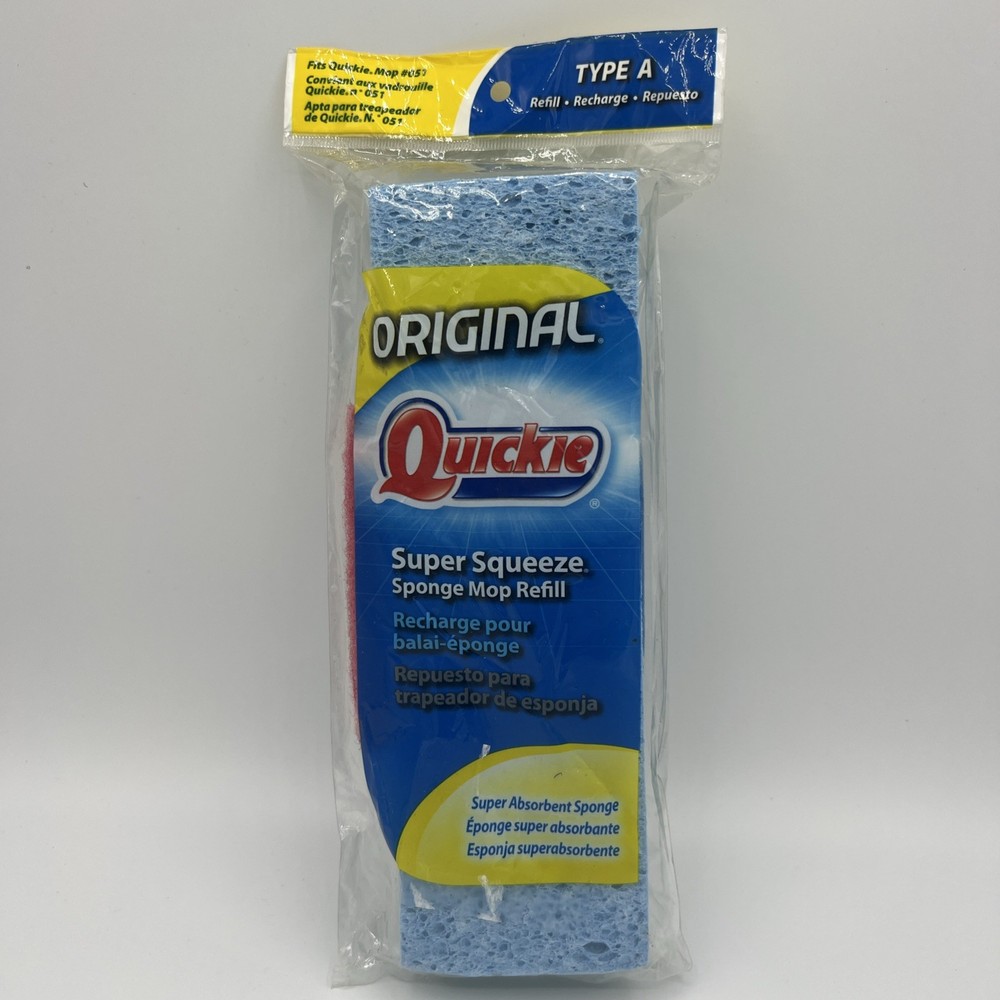 2012 Quickie Super Squeeze Mop Refill Sponge Type A for Mop #051 NEW